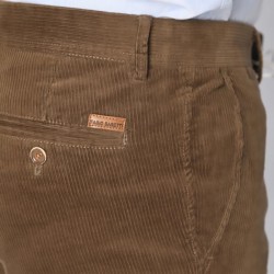 Pantalón Pana elástica marrón tostado Fabio Baretti