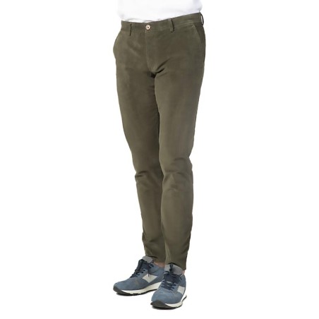 Pantalón Pana elástica Verde Fabio Baretti