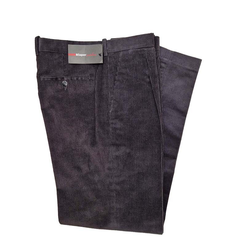 Pantalón pana pisa pinzas Blaper Gris oscuro