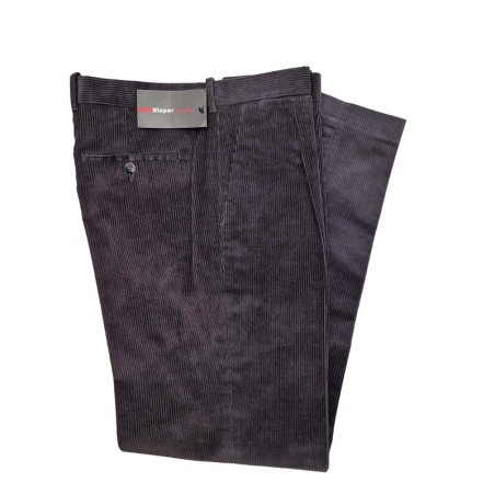 Pantalón pana pisa pinzas Blaper Gris oscuro