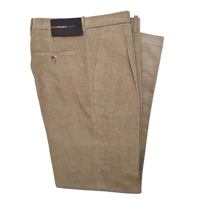 Pantalón pana pisa pinzas Blaper Beig