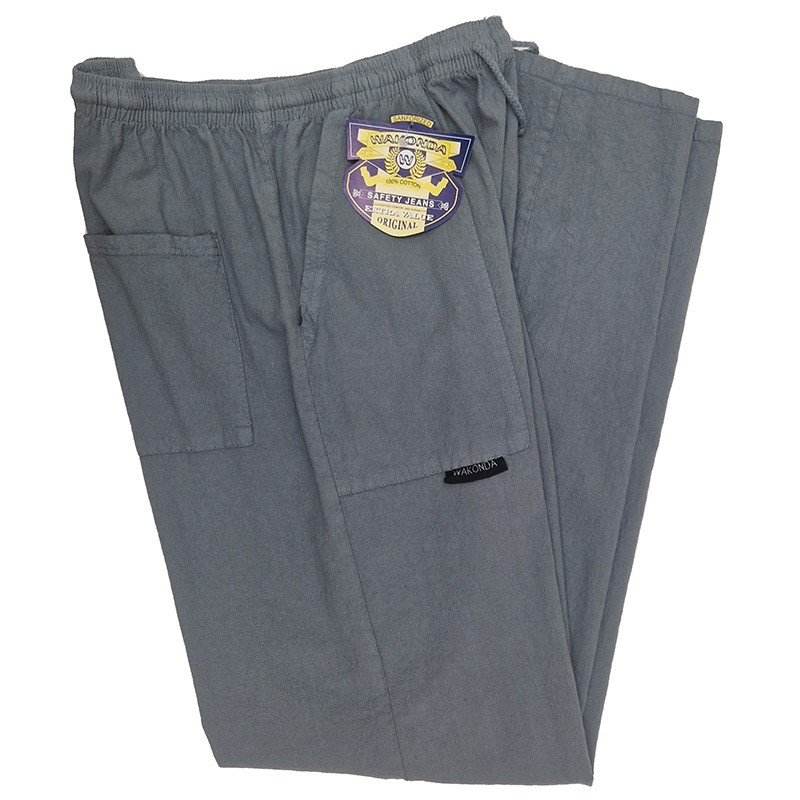Pantalón Wakonda Gris– 100% Algodón Natural