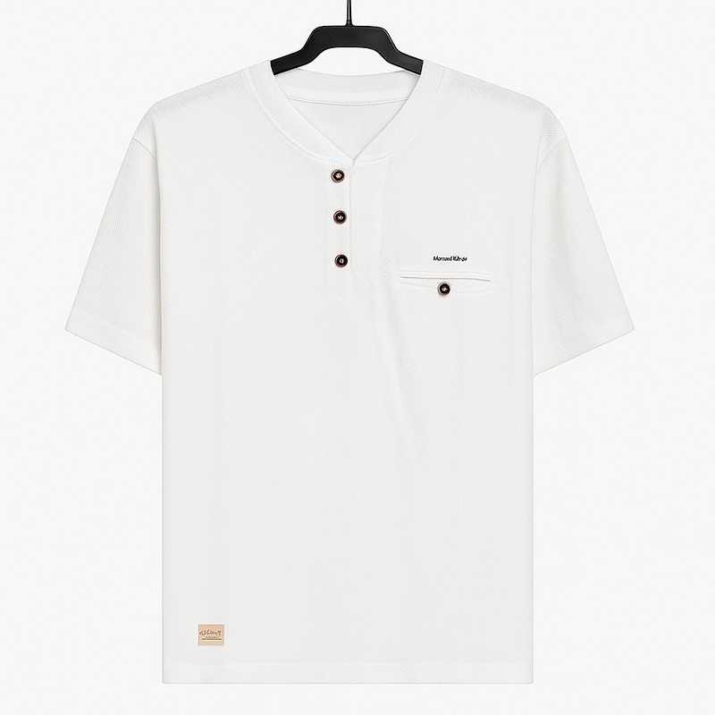 Camiseta polo Botones wakonda blanca