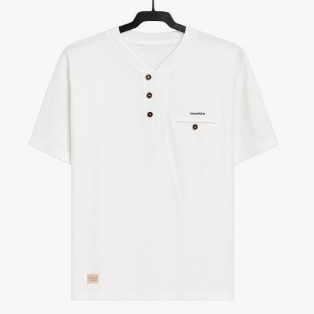 Camiseta polo Botones wakonda blanca