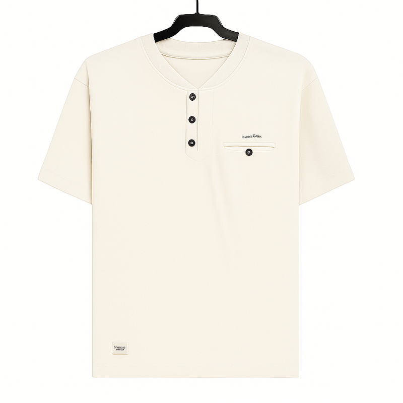 Camiseta polo Botones wakonda Beige