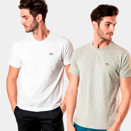 Pack Camisetas Spagnolo básicas blanca y gris