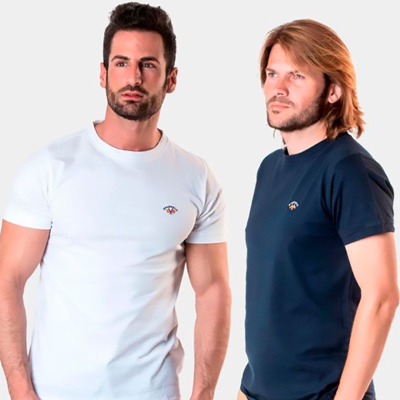 Pack Camisetas Spagnolo básicas blanca y Marino