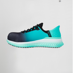 Zapatilla Skechers Mujer Tilido Ombray Turquesa – Slip-ins