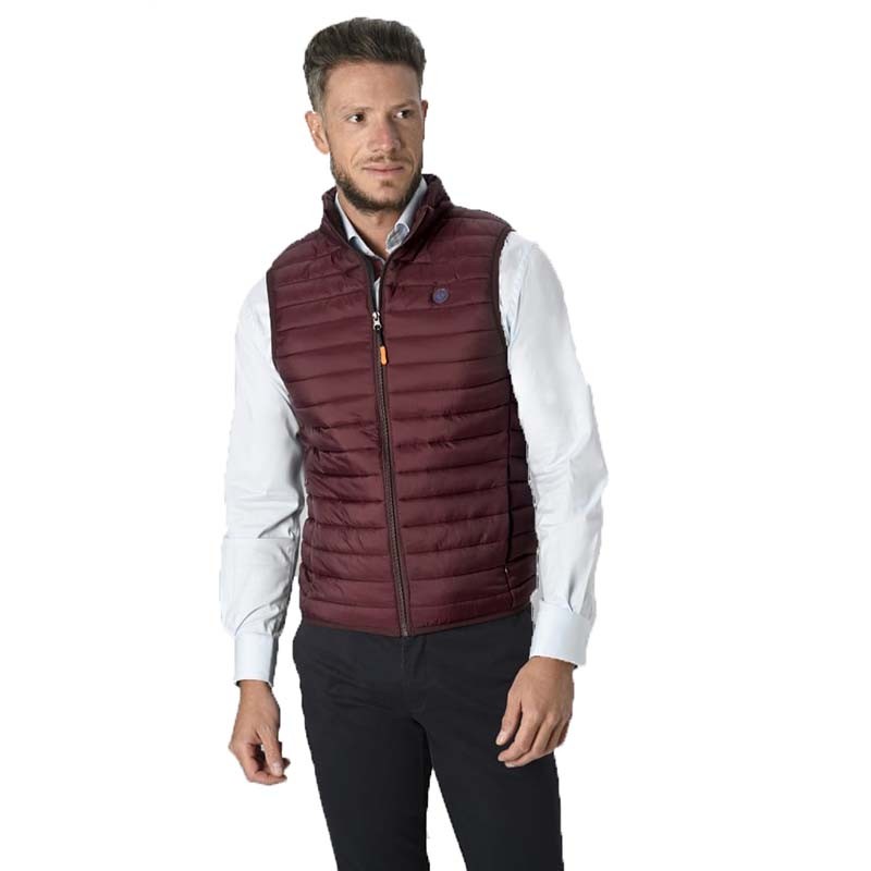 Chaleco Acolchado Fabio Baretti Gilet Burdeos