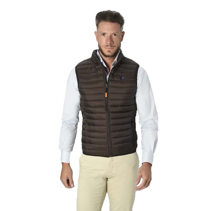 Chaleco Acolchado Fabio Baretti Gilet café