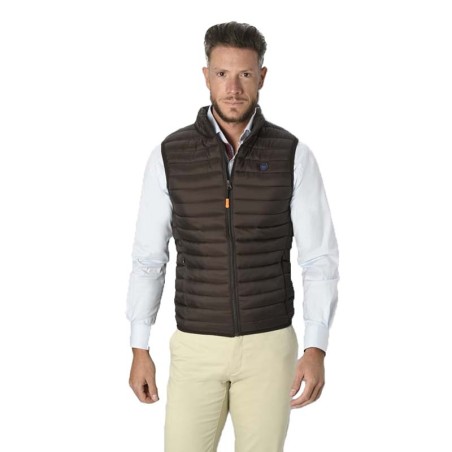 Chaleco Acolchado Fabio Baretti Gilet café