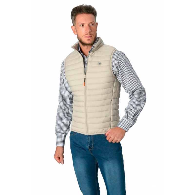 chaleco Acolchado Fabio Baretti Gilet marfil