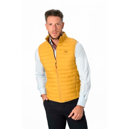 chaleco Acolchado Fabio Baretti Gilet mostaza