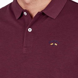 Polo Básico Melange Burdeos Spagnolo