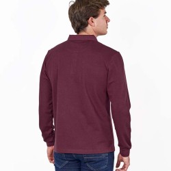Polo Básico Melange Burdeos Spagnolo