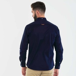 Camisa Gabardina Bandera Spagnolo Azul Marino