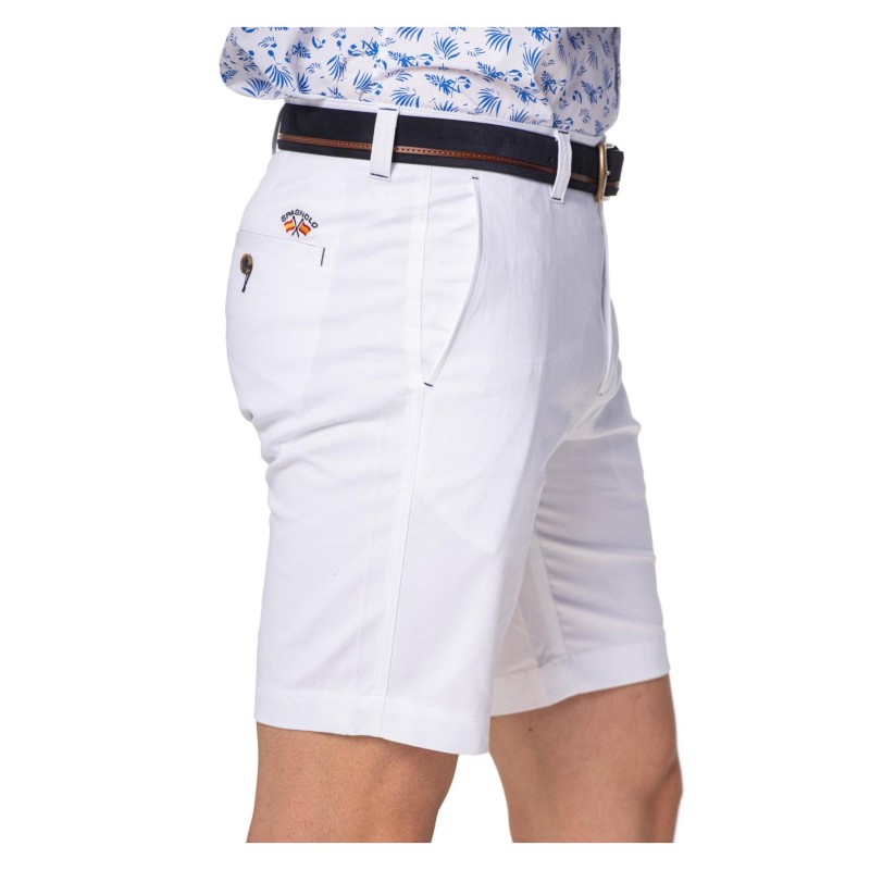 Bermuda Spagnolo Basica Blanco