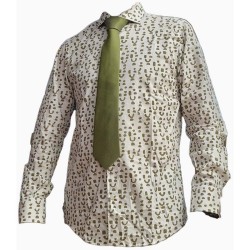 Camisa Carlos Cordoba estampado verde