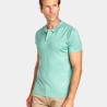 Polo Spagnolo punto liso verde agua