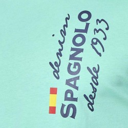 Camiseta Spagnolo denim verde agua