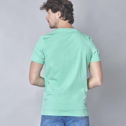 Camiseta Spagnolo denim verde agua
