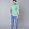 Camiseta Spagnolo denim verde agua