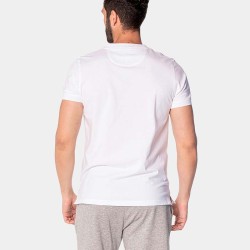 Camiseta Spagnolo punto bandera liso blanco