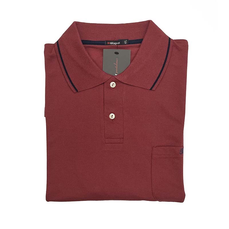 Polo manga corta de talla grande Blaper Rojo