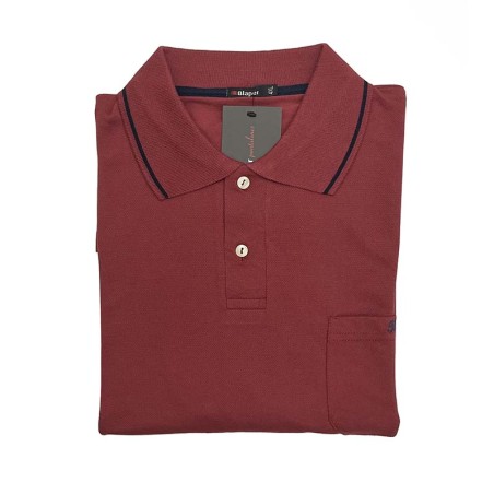Polo manga corta de talla grande Blaper Rojo