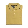 Polo manga corta de talla grande Blaper Ocre