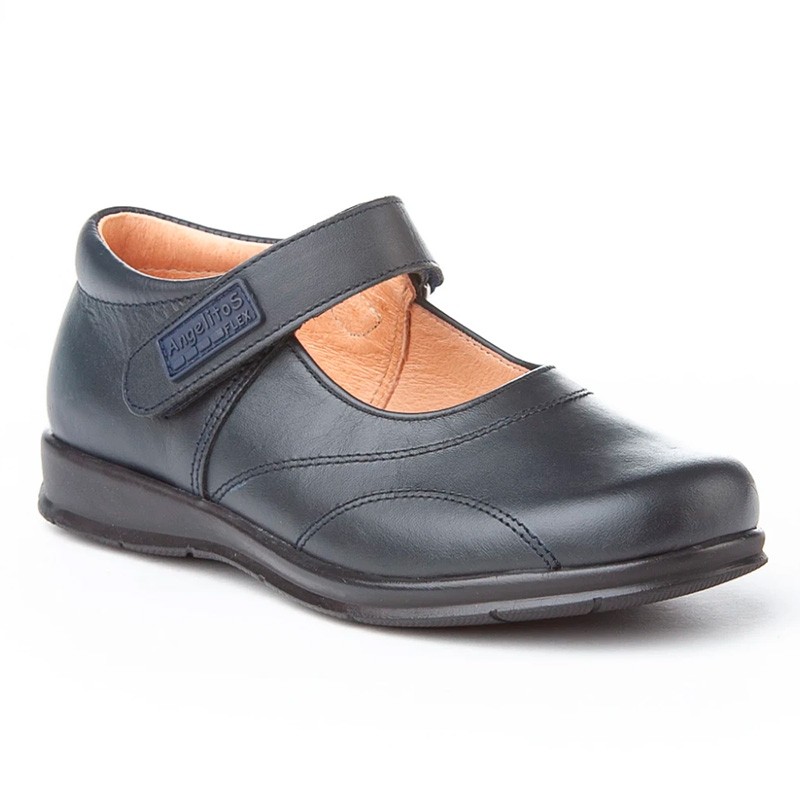 Merceditas marino colegial napa velcro angelitos